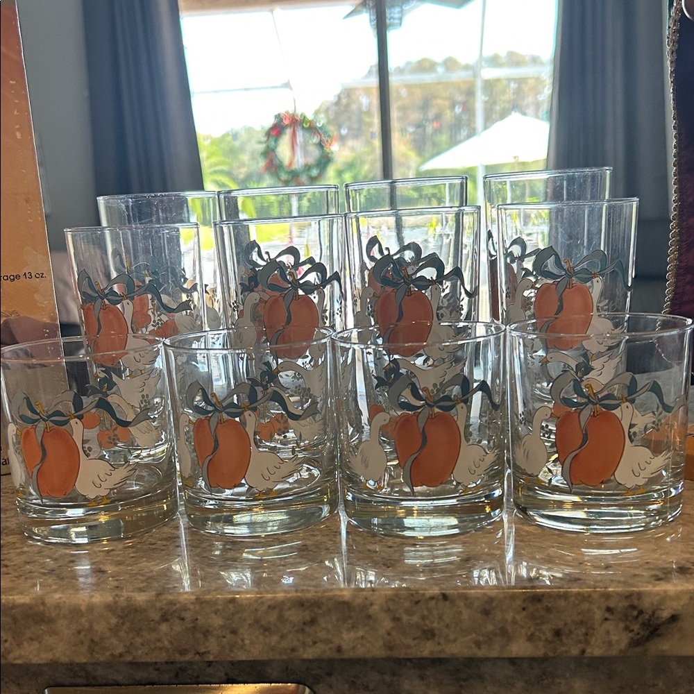 Vintage Marmalade 12pc 8868-12 goose glasses